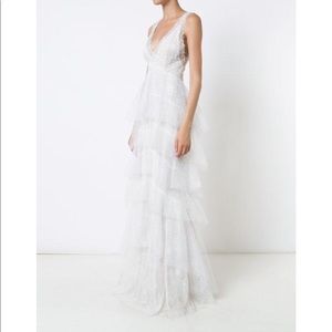 Marchesa Notte Tiered Lace Bridal Gown